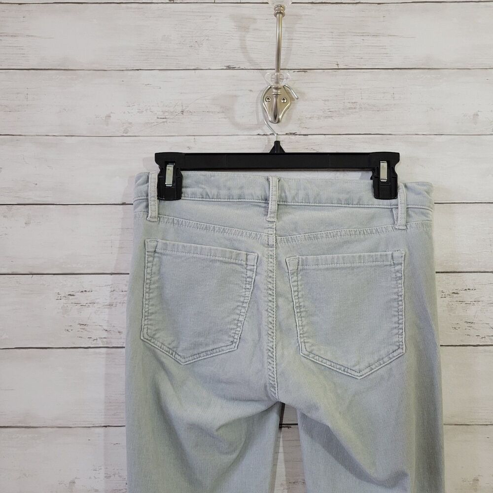 LOFT Pants Womens Size 26/2 Light Gray Corduroy Modern Skinny Stretch Mid Rise - Picture 6 of 10